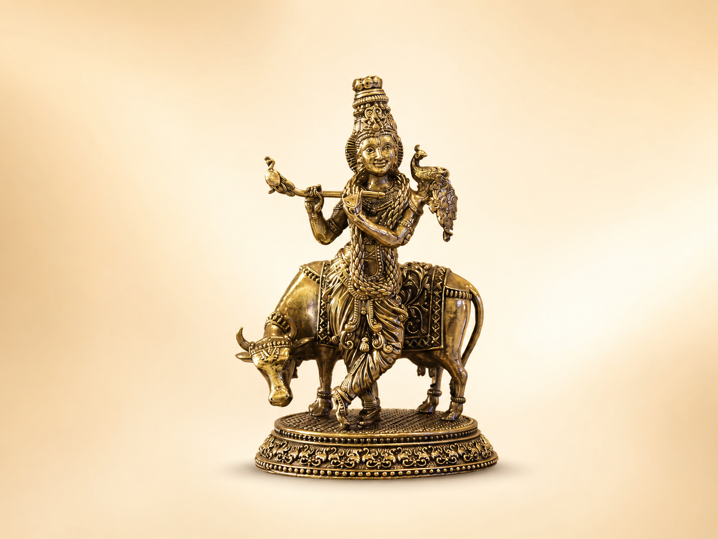 SMALL KRISHNA WITH COW