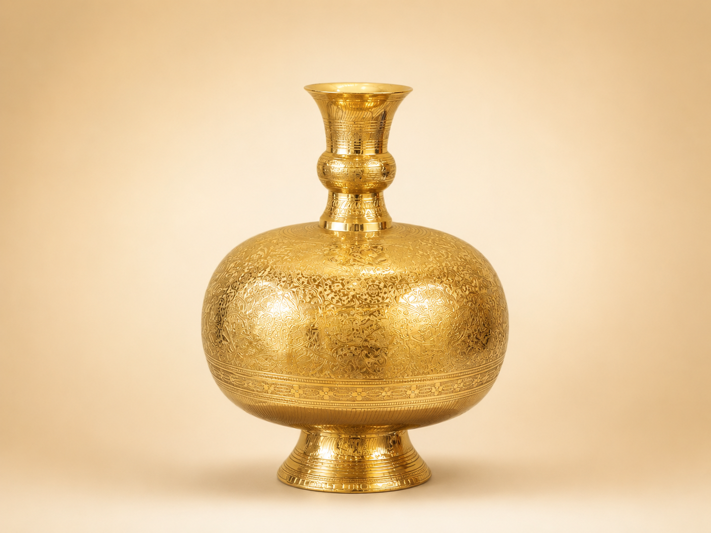 BRASS FLOWER VASE