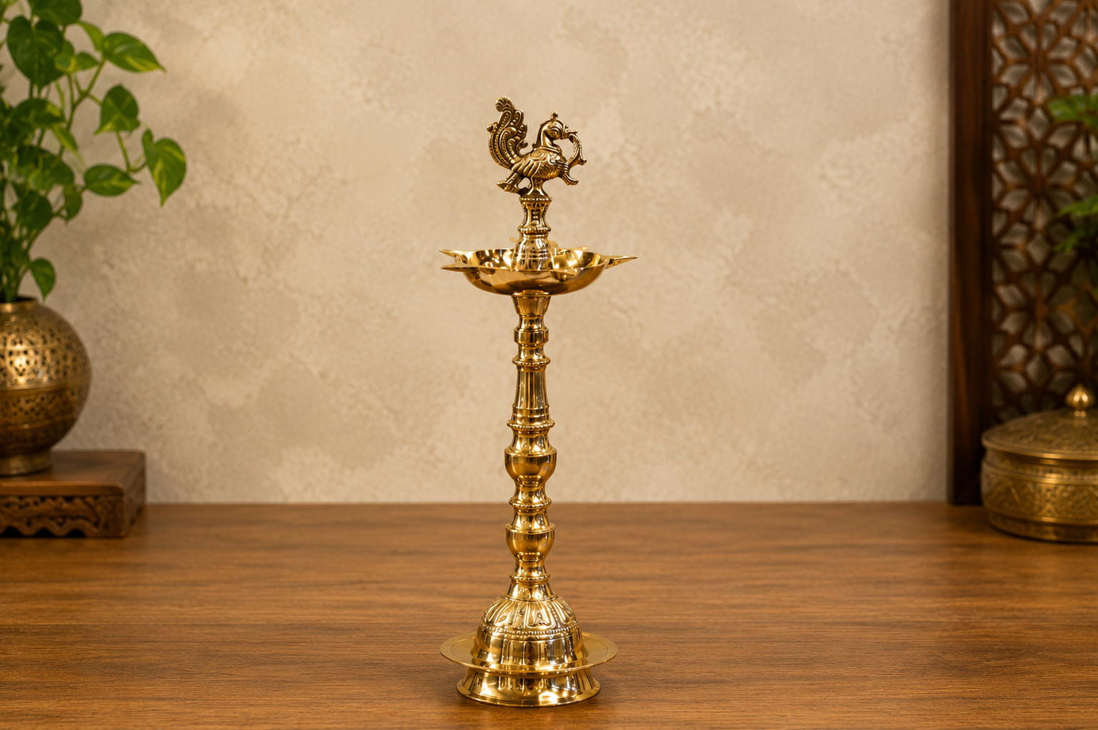 PEACOCK DIA STAND (KASHI MURGA) SMALL 