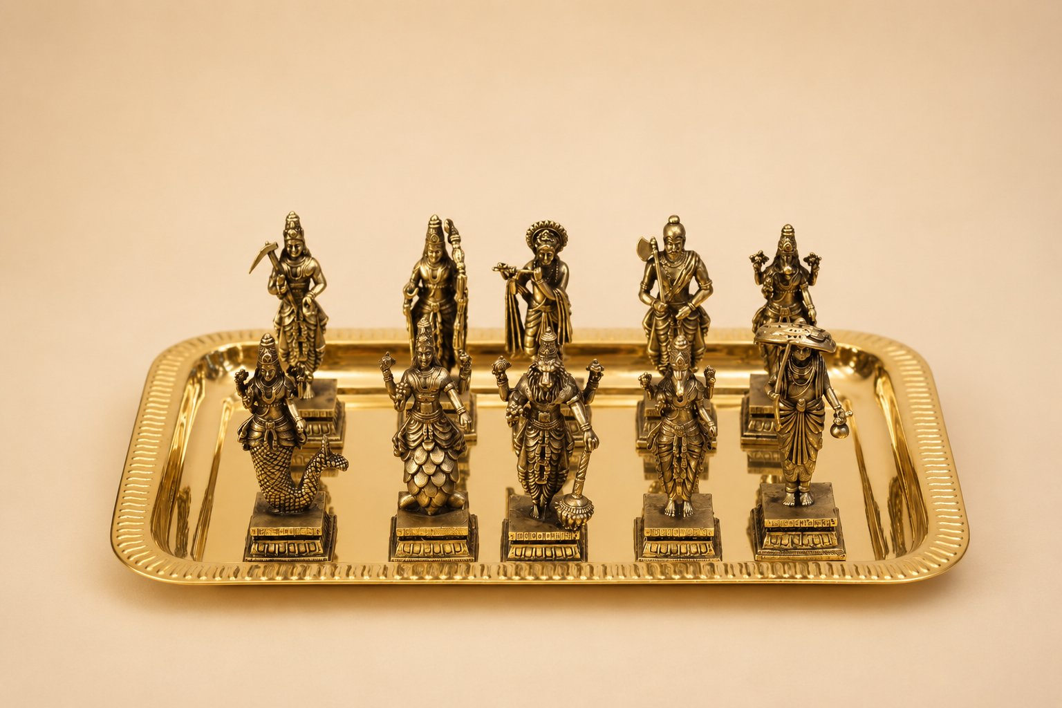 VISHNU DASAVATHARAM SET ON TRAY 