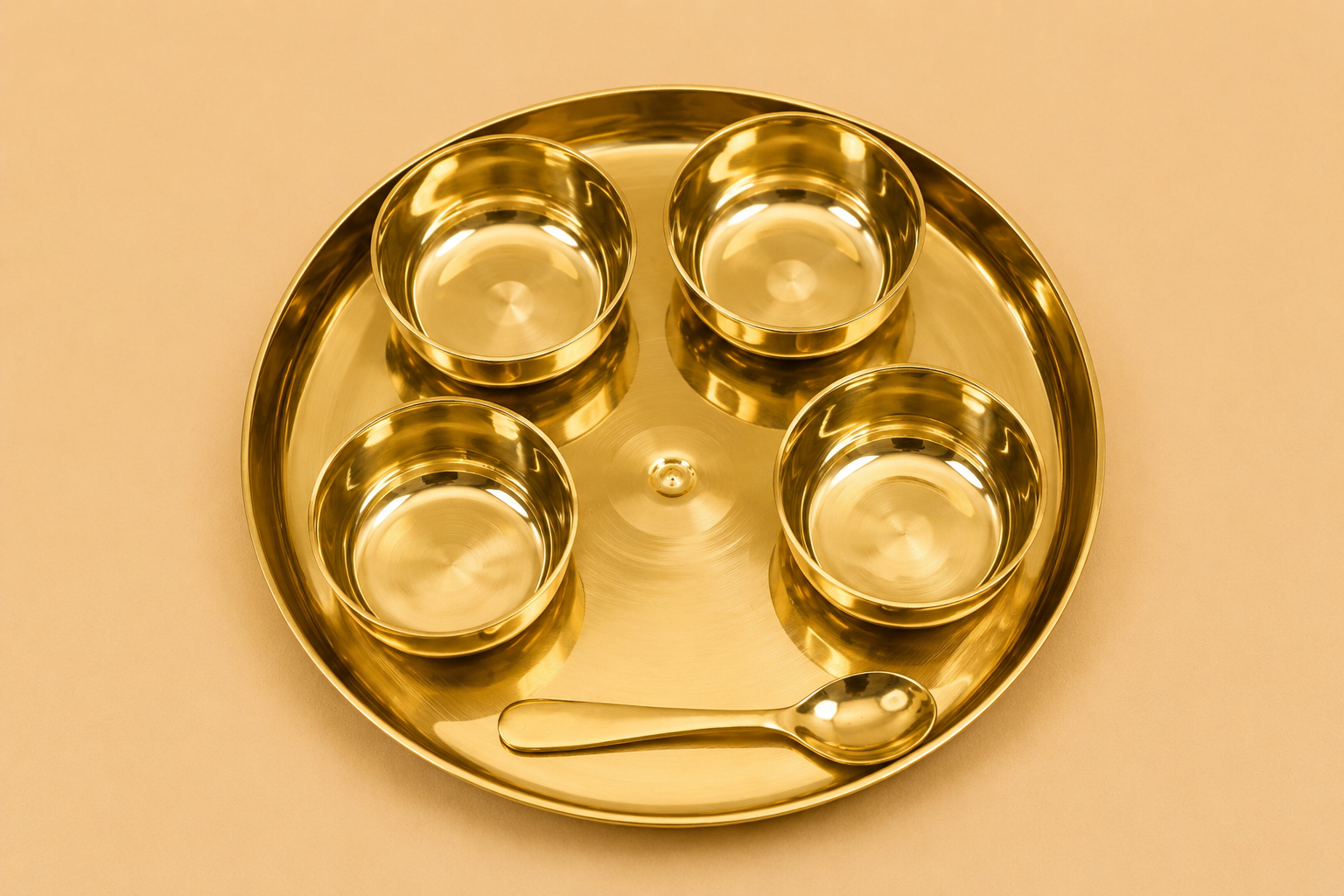BRASS THALI SET