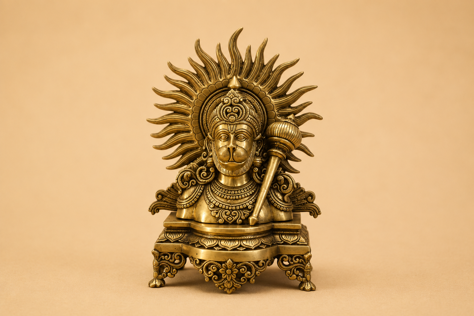 HANUMAN STATUE SUN BACKGROUND (TYPE 2)