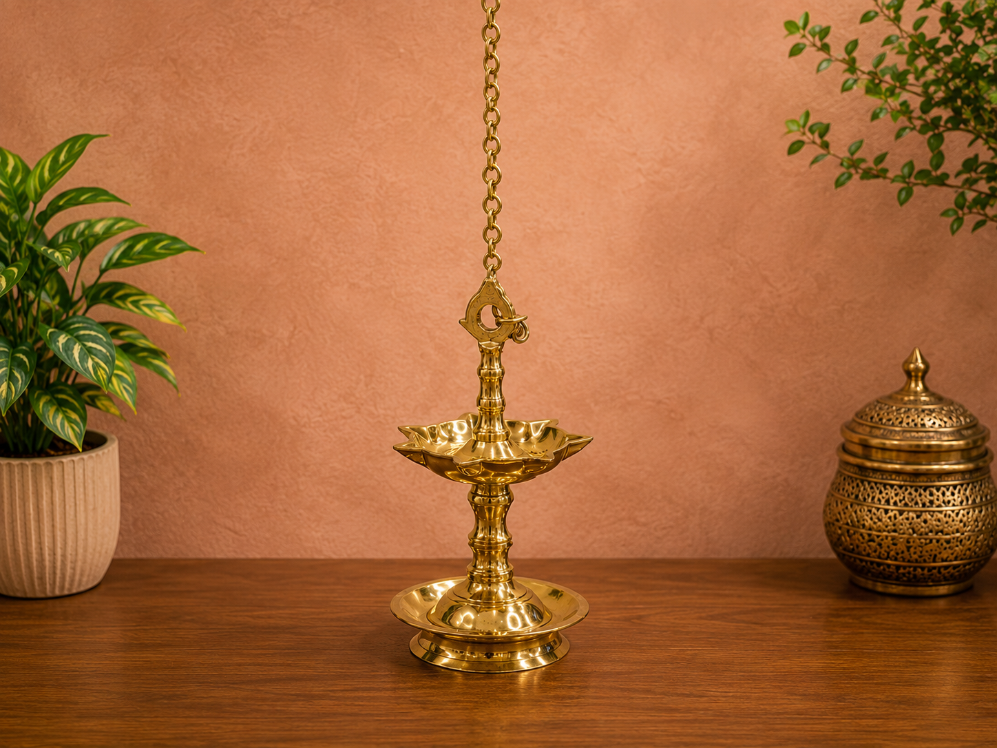 KERALA LAMP WITH CHAIN